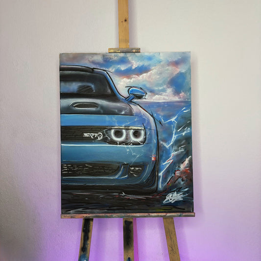 Dodge SRT - Œuvre originale 50cm x 61cm