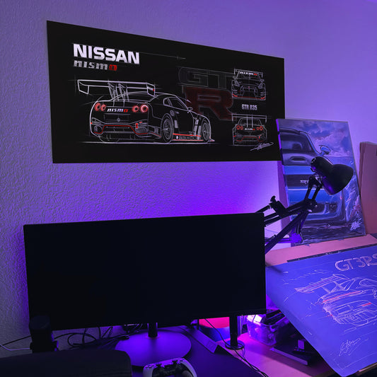 Poster Premium Nissan GTR Nismo – Format XXL édition limitée