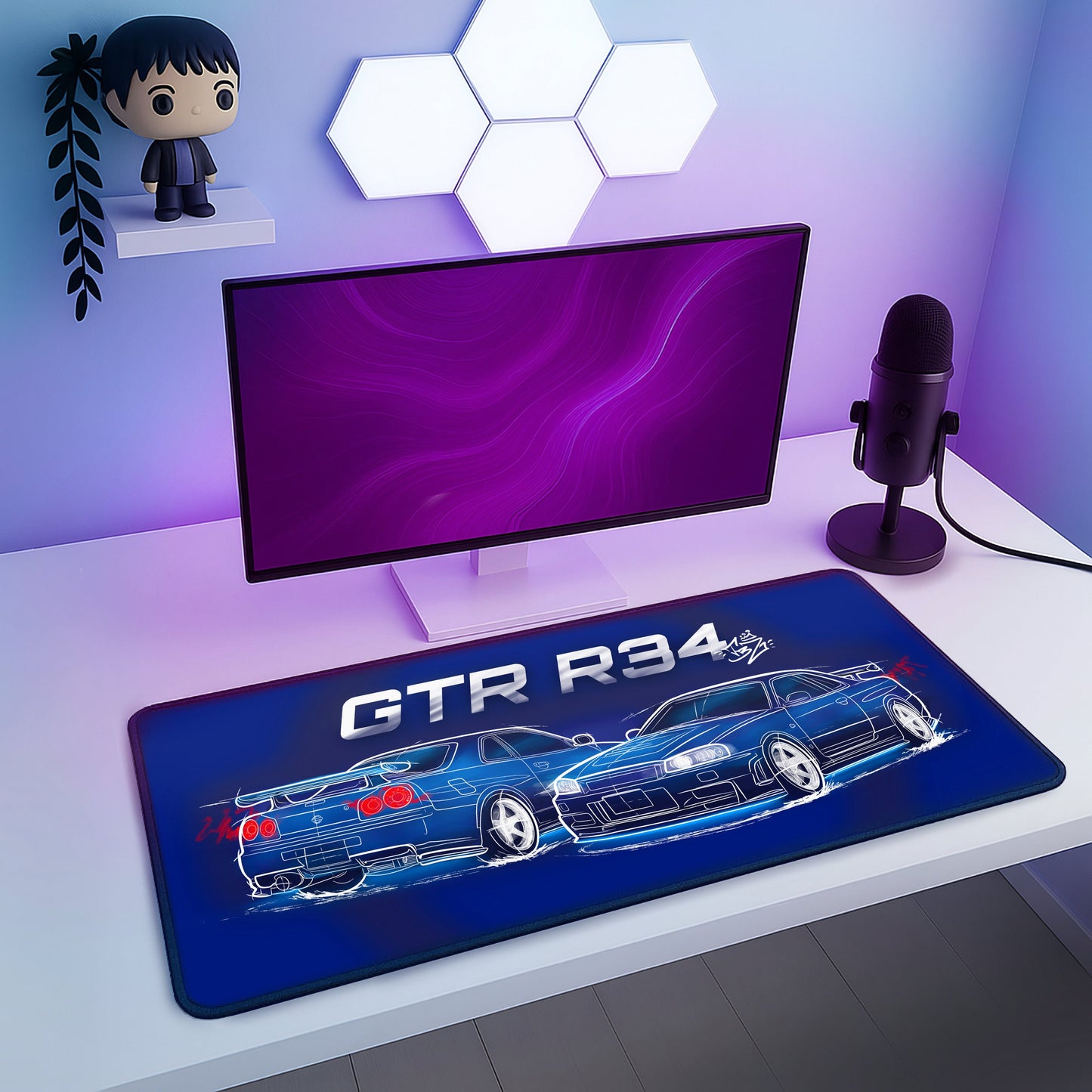 Tapis de souris XXL GTR R34