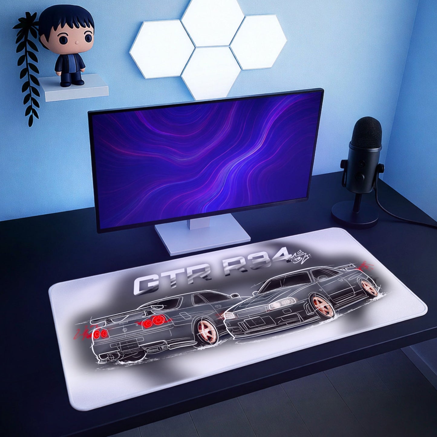 Tapis de souris XXL GTR R34