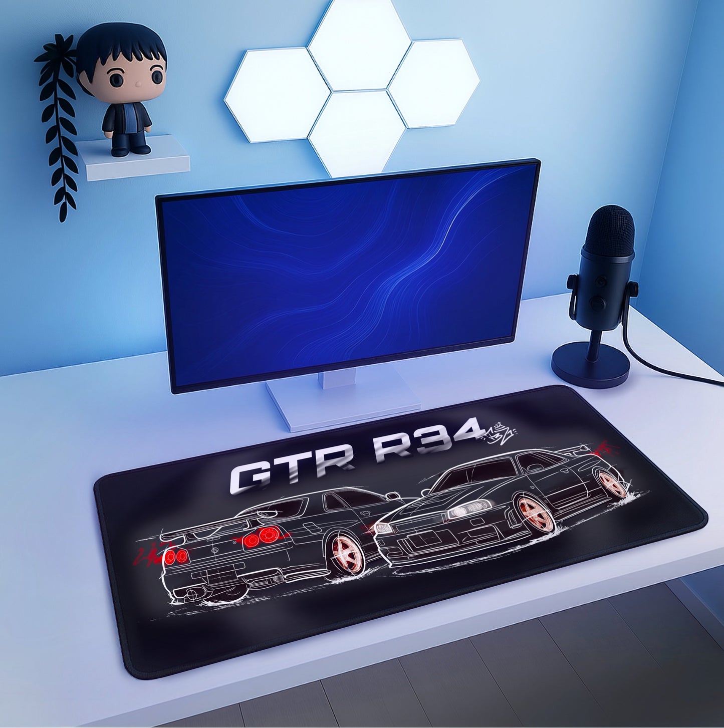 Tapis de souris XXL GTR R34